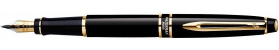  ручки waterman ручка ватерман перьевая в футляре Expert 3 laque black GT